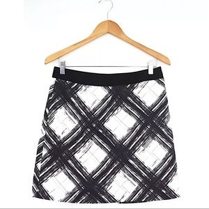 Greg Norman Activewear Zip Skirt Black/white Sz 4